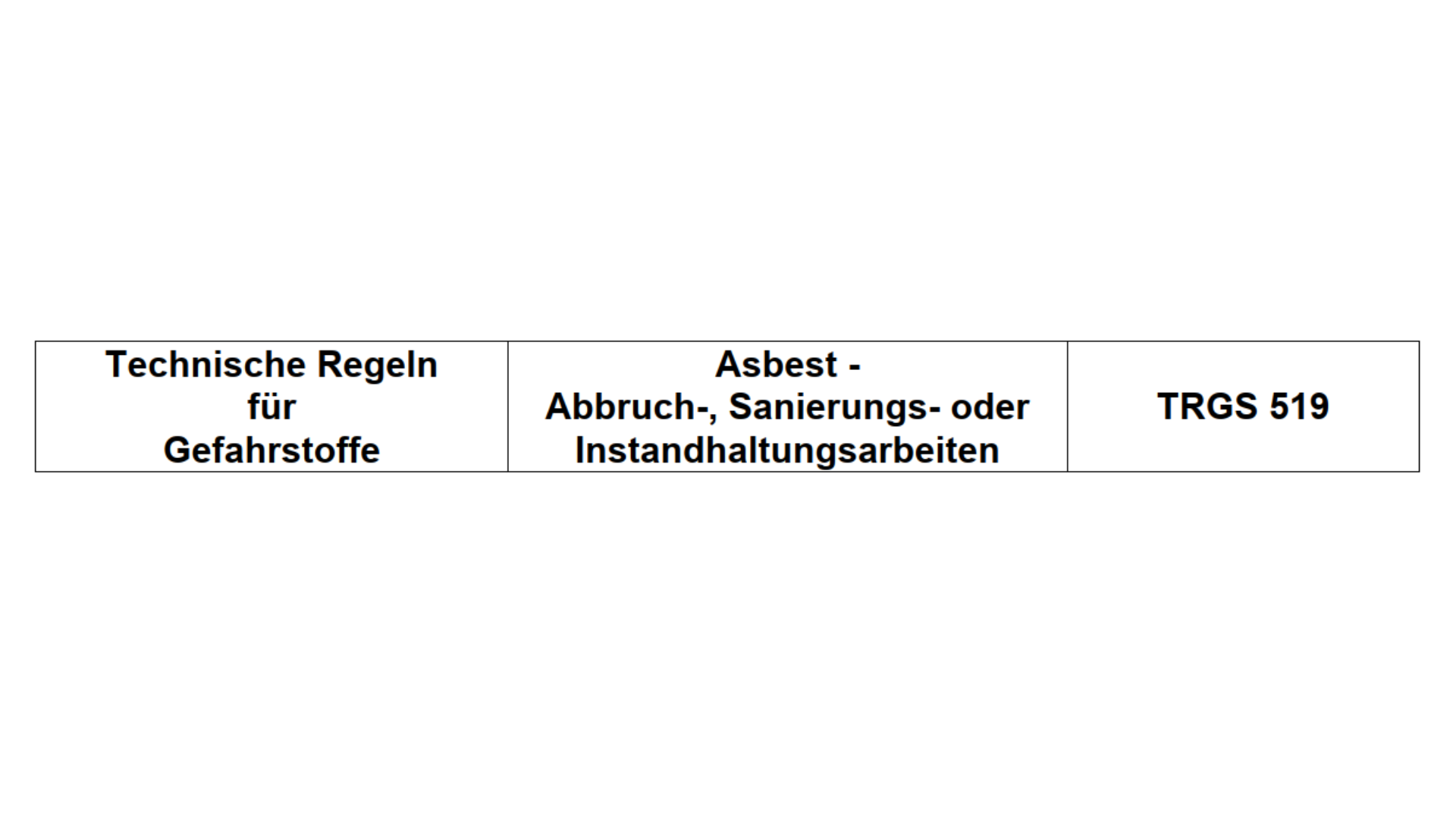 Spaltenanordung von Abestgesetzen